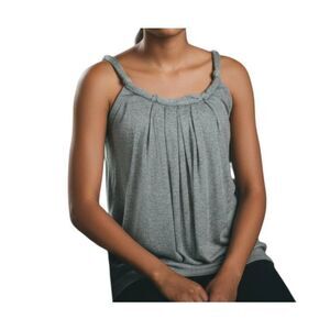 SYMMETRY SILVER METALLIC TANK TOP SZ.M EUC